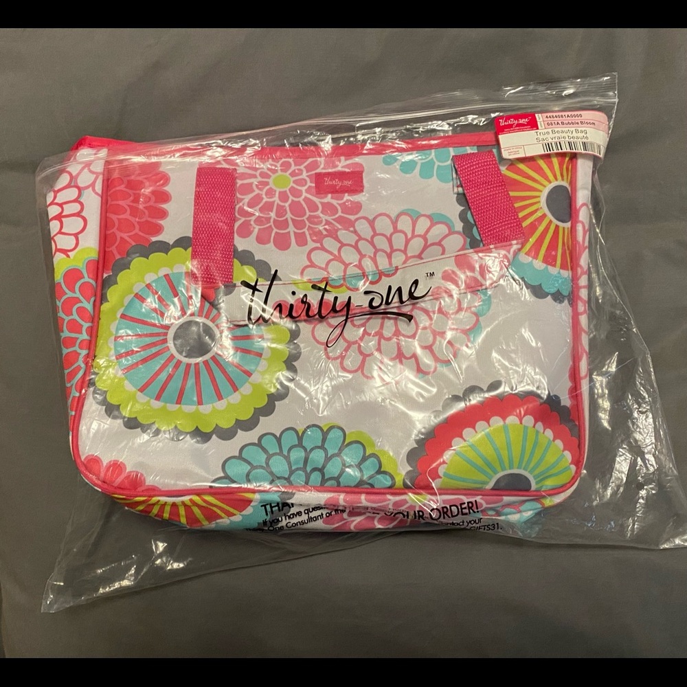 Thirty-One True Beauty Makeup Bag and Pouch NWT